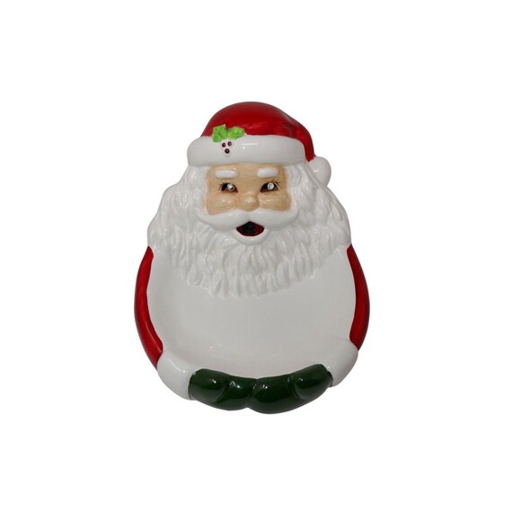 NCE Creative Enterprises 1993 It's Alive Santa Claus Ceramic Candy Dish in Box - Picture 3 of 14
